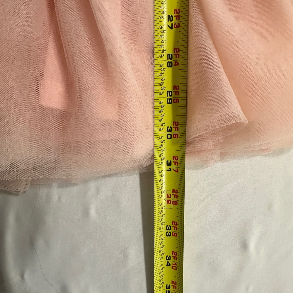 Mable Tulle Tiered Mini Dress Womens Small Pink Ruffle V-Neck‎ | Coquette - Picture 8 of 8